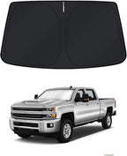 KUST Windshield Sun Shade for 2014–2016 2017 2018 Chevy Silverado 1500 Window Accessories Shade Sun Visor Cover Foldable Block UV Rays
