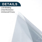 Motoforti Nano Ceramic Car Window Tint Film VLT 60% IRR 55% UVR 60% Silver Tone 5ft x 30inch Privacy Film 2mil PET 1 Pc
