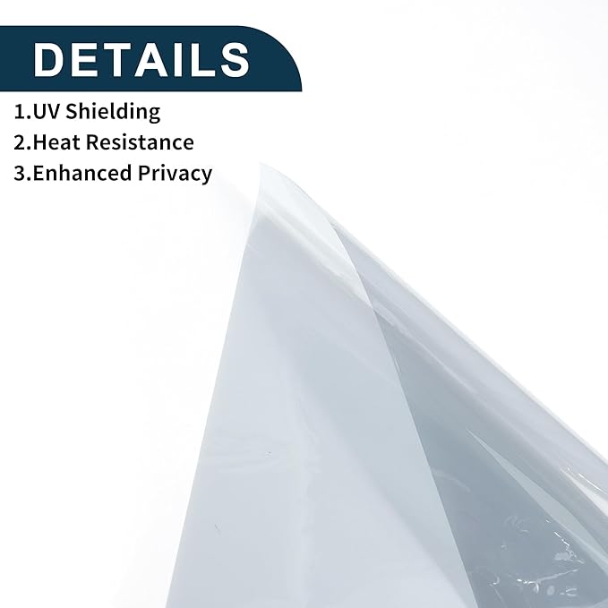 Motoforti Nano Ceramic Car Window Tint Film VLT 60% IRR 55% UVR 60% Silver Tone 5ft x 30inch Privacy Film 2mil PET 1 Pc