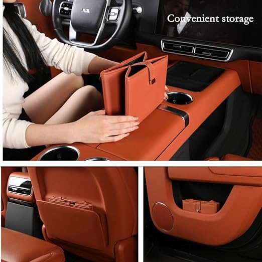 Car Trash Can, Leak-Proof Waterproof Trash Bin Collapsible Portable Auto Garbage Bag Large Capacity Trashcan Storage Bag Multipurpose Car Organizer Hanging (Black)