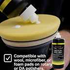 Jescar Medium Polish - 32oz - Professional-Grade Polishing Compound for Scratch Removal and Swirl Correction – High Gloss Finish, Removes 2500 grit Sanding Marks, Silicone-Free.