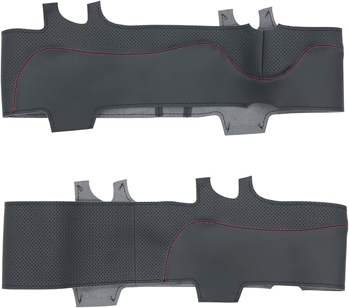 MEWANT DIY Stitching Steering Wheel Cover Wrap for Tesla Model 3 Highland 2023-2025/Model Y 2025 Highland for Tesla Model 3/Model Y Accessories(3D Style)