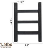 FUIN Wooden Tea Towel Ladder, Mini Ladder Towel Rack Display Hanger, Small Rustic Farmhouse Tea Towel Stand Holder for Countr