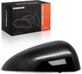 A-Premium Passenger Side Rearview Mirror Cover Cap - Compatible with Chevrolet Sonic 2012-2020 - Smooth Black, Without Turn Signal Hole