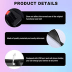 2PCS Car Seat Gap Filler, Vehicle Seat Organizer for Avoiding Dropped Items, Fill The Gap Between Seat and Console, No Drop Seats Guard for Coins Wallets Keys, Universal Car Accessories (Black)