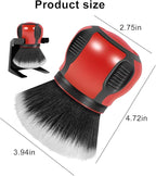 AUCELI Car Detailing Brush, Ultra Soft Auto Interior Dusting Brush with Storage Rack, Car XL Synthetic Brush Cleaning Tool, U