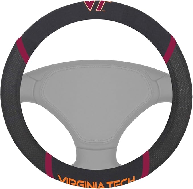 FANMATS NCAA Unisex-Adult Embroidered Steering Wheel Cover