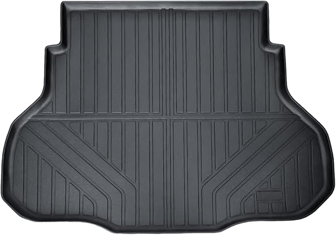 Auxko All Weather Cargo Liner Fit for Kia K4 Sedan 2025 TPE Mat Accessories for Kia K4 Sedan 2025 All Season Guard Odorless Anti-Slip Cargo Mat Black