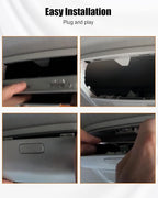 Sunglass Box Console Case Holder Fit for VW Jetta MK6 Passat B7 2011-2018, Overhead Console Glasses Holder Replace 56D868837A 5C6868837 Y20, Grey