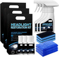 Automotive Headlight Restoration Kit,2026 New Coating Headlight Cleaner for Cars Trucks Motorcycles & RVs - Restore Yellowing