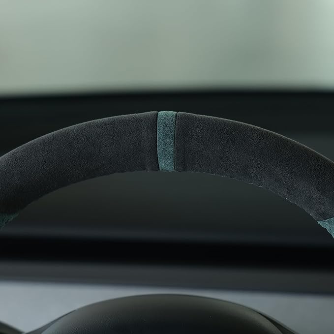 MEWANT Hand Stitched Steering Wheel Cover for Tesla Model 3 2017-2023 / Model Y 2020-2023 for Tesla Model 3/Y Accessories