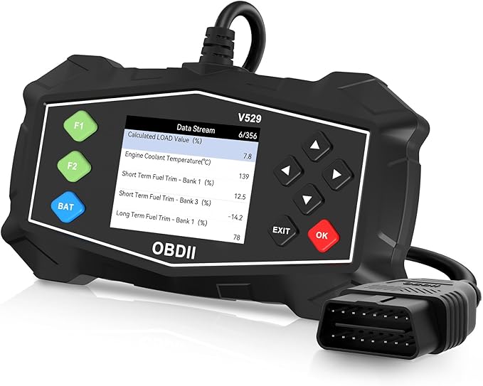 OBD2 Scanner Diagnostic Tool, Professional Automotive Scanner with Battery Test, Check Engine Light Code Reader, Data Stream,