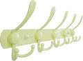 Dseap Coat Rack Wall Mounted - 5 Tri Hooks, Heavy Duty, Stainless Steel, Metal Coat Hook Rail for Coat Hat Towel Purse Robes 