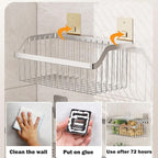 SUS304 Stainless Steel Mesh Basket, Large Wire Storage Organizer Basket, Multi-function Hanging Baskets for Kitchen Bathroom,
