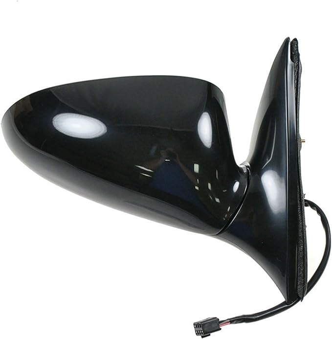 TRQ 2 Piece Driver and Passenger Side Mirror Assembly Set Electric Adjustment Heated No Memory Black Compatible with 1997-200