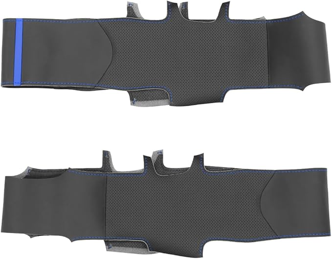 MEWANT Steering Wheel Covers for Ford F-150 2021-2023 / F-150 Lightning 2022-2023 Hand-Stitched F150 Steering Wheel Wrap