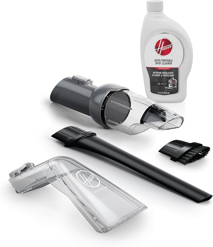 Hoover CleanSlate 5-Piece Interior Car Cleaning Kit, Compatible with Hoover Spot & Carpet Cleaners, Removes Wet & Dry Messes,