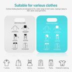 Cabilock Shirt Folding Board Adult Size 12X10 Inch Clothes Folder Laundry Organizer 2-Pack T-Shirt Folding Tool for Neat and 
