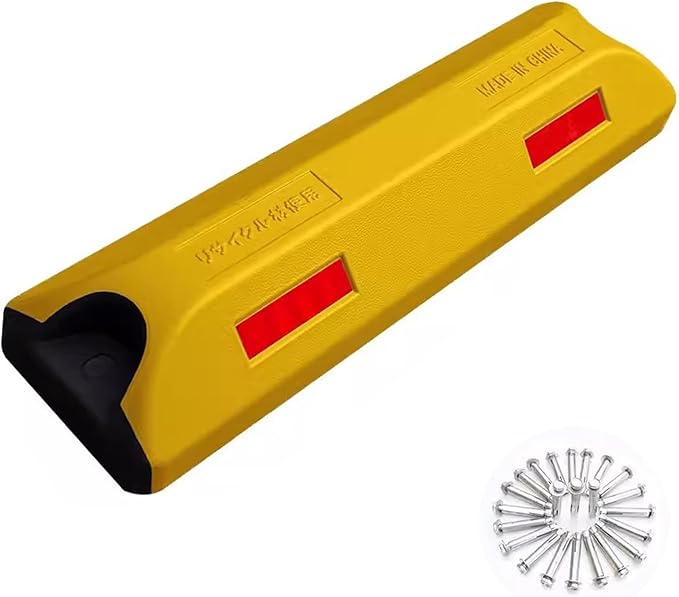 Color Parking Stopper for Garage and Parking Lots, Car Blocker Protect Bumper, Garage Parking Aid, for Various Car Parking, 1 Piece Pack(Yellow)