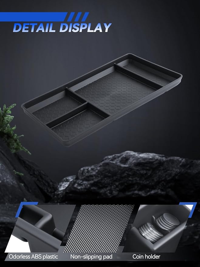 for Pathfinder Center Console Organizer Nissan Pathfinder 2022 2023 2024 2025 Accessories Armrest Tray Middle Storage Box Insert Container Durable ABS Plastic