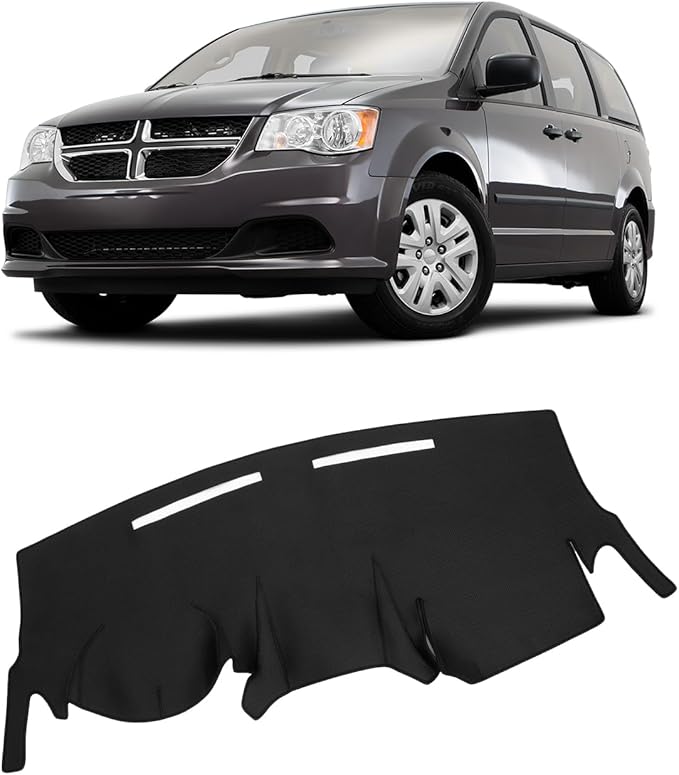 FIILINES Dash Cover for Dodge Grand Caravan 2011-2020, Chrysler Town Country 2011-2016 Dashboard Mat Cover Accessories Dash M