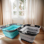 SAMMART 42L (11 gallon) Collapsible Plastic Laundry Basket - Foldable Pop Up Storage Container/Organizer - Portable Basket - 
