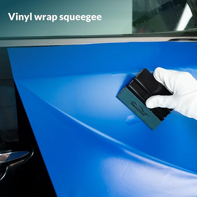 NEWISHTOOL 3 Pcs Vinyl Wrap Squeegee Kit, Sizes for Sign Making, Wallpaper & PPF Window Tint Application