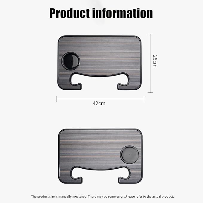 Car Steering Wheel Tray for Ford Bronco Expedition Ranger Maverick Fusion F150, Vehicle Desk Food Tray, Steering Wheel Desk for Laptop, Multipurpose Travel Accessories,for Eating Food Work