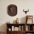 Cowboy Hat Rack for Wall, Cast Iron Cowboy Hat Holder,Hat Storage Organizer Hat Hooks for Wall Western Decor for Bedroom