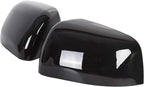 ALMULOO Pair Mirror Covers Compatible with 2011-2020 Jeep Grand Cherokee/Dodge Durango Top Half Side Door Rearview Mirror Cap Glossy Black Trim 2Pcs