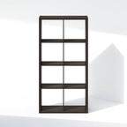 Furinno Simple Cube Storage Organizer, 8-Cube Display Shelf, Open Back Shelving Unit, Storage Shelves, Extra Thick Frame, for