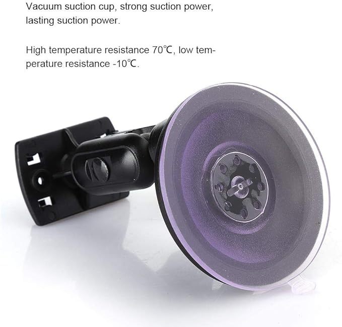 Yoidesu 360 Degree Adjustable Vacuum Suction Cup Dash Cam Mount Holder, Universal Dash Camera Rear View Mirror Mount Holder Kit for Most Dash Camera and Car Camera(Four Claw Head)