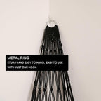 Amdermi Stuffed Animal Hammock Corner Hanging Net for Stuffy Animal Storage Macrame Toy Display Plushie Toy Holder-Perfect fo