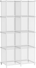 AWTATOS 8 Cube Storage Organizer, Closet Organizer Storage Shelf, Bookcase Bookshelf, DIY Stackable Storage Cubes Shelves for