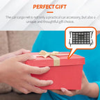Car Ceiling Cargo Net Pocket, Car Mesh Organizer, 31.5"*21.6" Double-Layer Interior Roof Cargo Net, Universal Auto Accessory Adjustable Buckle Roof Storage for Truck SUV Travel Long Road Trip