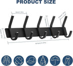 VAEHOLD Wall Hooks, Heavy Duty Aluminum Towel Hooks for Hanging Coat, Hat, Key, Clothes, Closet Hook Wall Mount for Kitchen, 