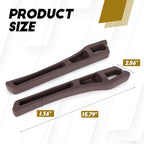 Hovom 2PCS Car Seat Gap Filler Organizer, Multi-purpose Automotive Seat Gap Storage Organizer for Key Phone Card, Auto Seats Crevice Filler Stop Things from Dropping, Car Accessories (Brown)