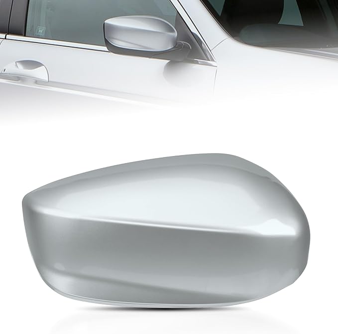 Silver Passenger Side Mirror Cover Rear View Mirror Cap Compatible with 8th Gen Accord Sedan 2008 2009 2010 2011 2012