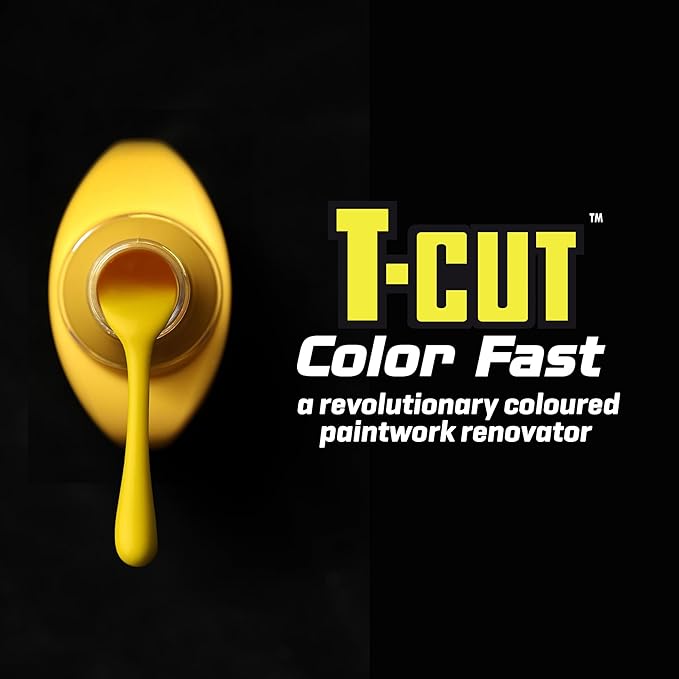 T-Cut Yellow Scratch Remover, Color Fast Paintwork Restorer Car Polish, 13 Colors Available, 17 Fl Oz