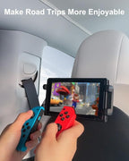 Back Seat Tablet Holder for Tesla, 360° Adjustable Model 3/Y Headrest Tablet Mount for Kids, Metal Model Y Rear Seat Stand for iPad Pro 12.9 Air Mini, Galaxy Tab/Z Fold, Fire hd, 4-13" Device