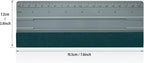 FOSHIO 8 Inch Felt Squeegee for Vinyl wtih Ruler 20CM 4 Round Corners Universal Card, Window Tint Film Installing Hard Silver PP Car Vinyl Wrap Scraper Tool