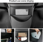 Tumecos Car Handbag Holder Between Seats Car organizer for Center Armrest Box Car Storage Bag Pocket Handbag Purse Holder for Storage Large capacity multifunctional wear resistant(Gray)
