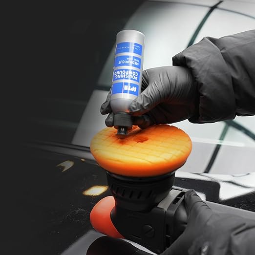 Mix Polishing Compound, SPTA 4.06oz (120ml) Polishing Compound Car Scratch & Swirl Remover Rubbing Compound & Finishing Polish Buffing Compound Swirl Remover for Cars Automotive Paint Correction