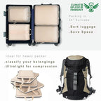BAGAIL 6 Set Ultralight Compression Packing Cubes Packing Organizer for Travel Accessories Luggage Suitcase Backpack