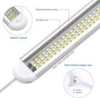 12V LED Interior Light Bar | 120LEDs 1800LM 8W DC 12 Volt led Strip Lights with ON/Off Switch RV Led Lights Interior for Camper Truck Van Boat Trailer Cargo Lights Fixture Motorhome (4Pack)