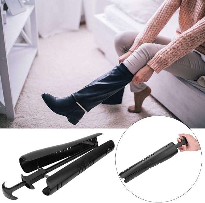 Boot Stretcher Women, Pair Plastic Shoe Stretcher, Boots Expander with Handle, Boot Inserts Shape Holders for Womens Mens Sho