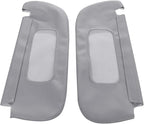 Car Sun Visor Cover Skin Replacement Fits for Dodge Ram 1500 2500 1994-2001 Microfiber Leather, Gray