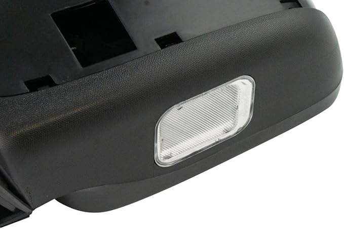 Side Mirror 2pcs Left & Right Paint to Match Power Operate Exterior Door Rear View Spotter Glass Heat Puddle Lamp Blind Spot 