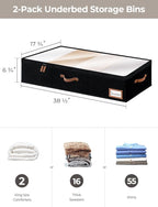 Underbed Storage Bins with Closet Storage Bins