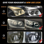 Car Headlight Restoration Kit, 2-Step Headlight Cleaner with Oxidation Removal & Ceramic Coating Wipes, Removes Oxide & Yellowing Restore Clarity, Headlight Polish Restorer Kit (2 Set)